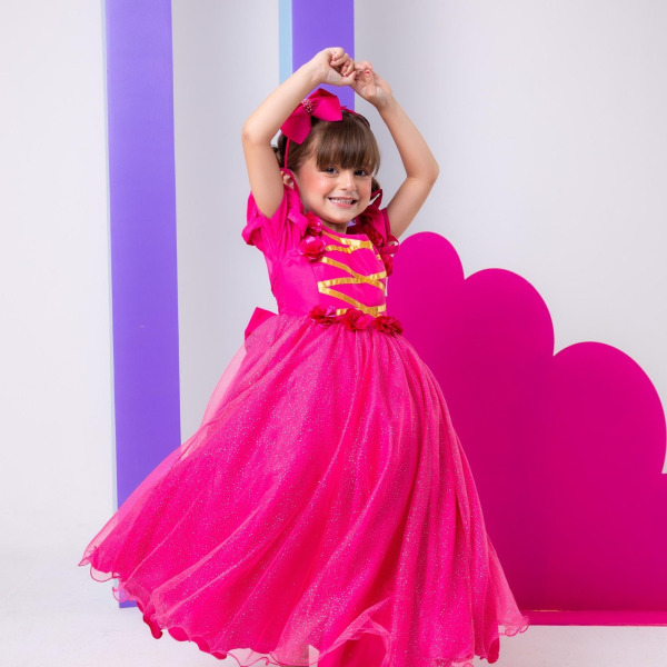 Vestido Bella Child/Fantasia Longa A Bela Adormecida Aurora