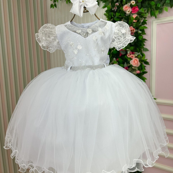 Vestido Menina Bonita Ludmila Branco