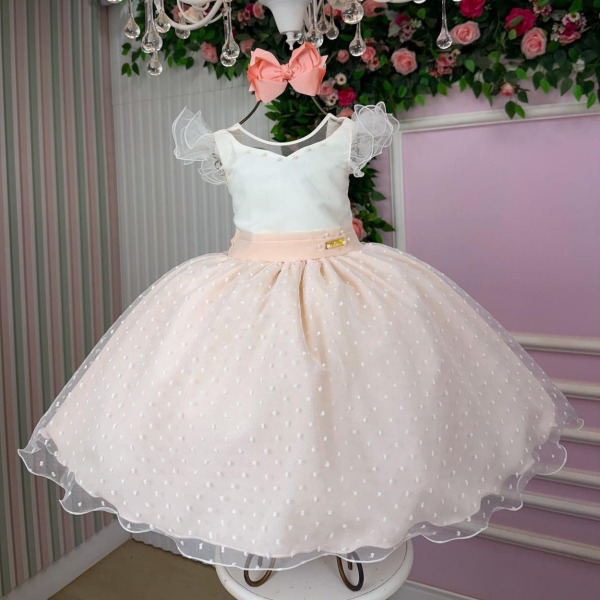 Vestido Mini Miss Betani Pessego